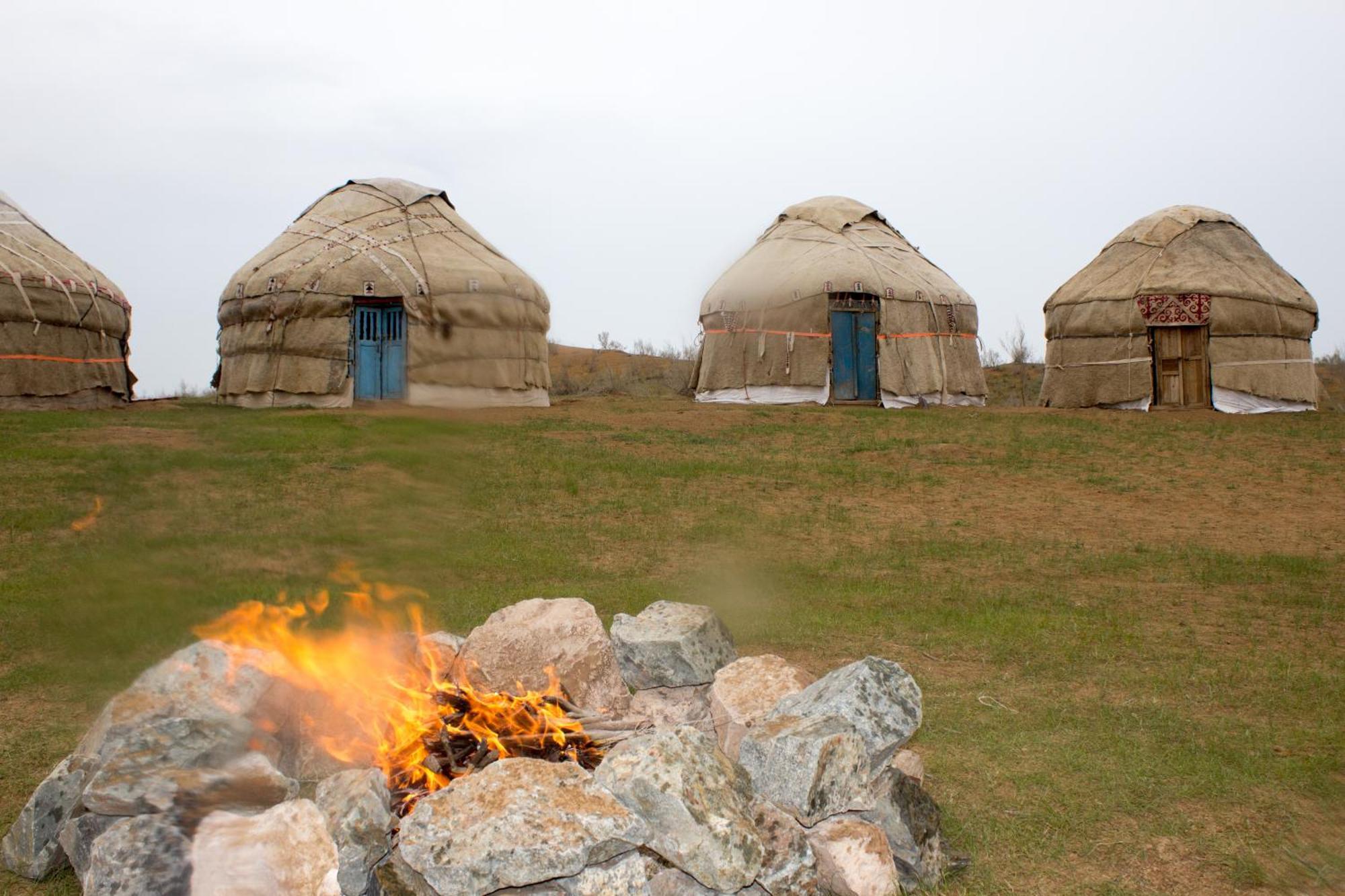Authentic Uzbek Yurt Camp Eco-Friendly Hotel Nurota Ngoại thất bức ảnh